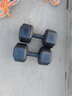 华亚（HUAYA）哑铃男士练臂肌手铃六角环保包胶女亚玲学生家用运动健身器材 10公斤单只装 实拍图