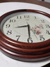 康巴丝（Compas） 智能电波钟木制大壁钟中式钟表田园实木挂钟钟表2024M SZGD-2034M 40cm 16英寸 实拍图