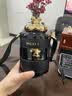 格米（germ）保温杯女可爱波点316高颜值少女糖果色水杯420ml 轻奢黑金420ml【斜挎杯套款】 实拍图