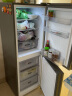 夏普（SHARP）两门冰箱 风冷无霜 节能冰箱 小型家用 大冷冻 彩晶玻璃面板 冰箱 以旧换新 BCD-196WTGE-N 196升 玻璃面板 实拍图