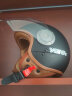 野马（YEMA）3C认证611S摩托车头盔男女冬季个性复古哈雷电动车安全帽 四季通用 亚黑配防雾长镜 均码 实拍图