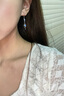 纪诗哲耳环女丘比特耳饰流苏耳坠高级设计感饰品生日情人节礼物送老婆 丘比特之箭耳环（蓝）【可刻字】 实拍图