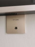 TP-LINK AC1900双频千兆无线AP面板全屋wifi路由器超薄款86型企业酒店别墅家用PoE供电AP1902GI-PoE香槟金 实拍图