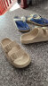 西遇厚底凉拖鞋女2024新款夏季外穿海边休闲一字带凉鞋白色沙滩鞋 米白色 (预售5月6-16日) 36 S（36-37） 晒单实拍图