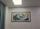 迅典泰山日出国画山水画客厅装饰画办公室挂画风水靠山沙发背景墙字画 a款泰山日出 实木带框83*163厘米 实拍图