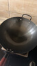 韦大锤炒锅炒菜锅手工铁锅老式家用传统圆尖底无涂层不粘锅具大炒勺 32cm带耳手工铁锅 盖+勺+铲+刷 32cm 实拍图