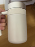 茶马仕商务办公水杯男女保温杯带把手过滤网大容量茶杯316不锈钢真空杯 哑光白460ML 实拍图