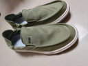 百达威登老北京布鞋男夏季冰丝帆布懒人一脚蹬套脚男鞋透气豆豆鞋子男板鞋 绿色W865 42 实拍图