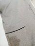 恒源祥睡衣男士纯棉长袖开衫纯色翻领简约可外穿家居服套装 浅烟灰 XL 实拍图