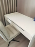 暖阁小屋奶油风实木书桌法式轻奢电脑桌家用卧室学习桌办公桌小户型医美桌 奶油色单桌 120*60*75cm 实拍图