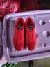 轩途诗休闲鞋女夏季软底透气鞋子女气垫女鞋运动跑步鞋女大码红色健步鞋 密网红色 41 实拍图