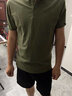 般奈合体纯色POLO透气短袖衣服韩版2025夏季新款保罗衫简约百搭上衣男 绿色 XL 实拍图