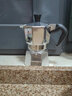 比乐蒂（Bialetti）【百年品牌】摩卡壶 经典意式手冲咖啡壶家用浓缩手动咖啡机礼物 2杯份+2.0电陶炉(雅白色) 80ml 实拍图