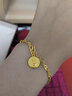 菜百首饰黄金吊坠 足金 3D生肖龙 吉祥龙牌圆形吊坠 本命年 计价 HJ（亿） 黄金吊坠/项坠（不含链） 约1.25g 实拍图