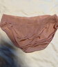 金三塔女式内裤女真丝花边低腰无痕三角裤NZF9C218 浅青瓷色3117 L 实拍图