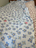 花熙雨100%全棉被套单件 1.5米单人纯棉被罩150斜纹条纹格子双人大被套 出水芙R 220*240cm单件被套(花型横向) 实拍图
