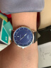 冠琴（GUANQIN）新概念极简石英男士手表简约商务日历电子表防水夜光腕表简约男表 黑皮本色蓝面 实拍图