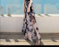 西子美丽心情夏季女装开叉雪纺半身裙修身海边度假沙滩裙波西米亚长裙 图片色XZ16A288 M 晒单实拍图