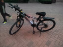 ICOLOUR山地车自行车成人公路单车男变速双减震越野单车学生女青少年 旗舰版-辐条轮【黑红色】 27.5寸21速【身高：165-185cm】 实拍图