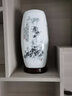 领格（LINGGE） 新中式水培摆件梅兰竹菊插花花瓶 景德镇陶瓷器家居富贵竹装饰品 竹子三件套送底座 实拍图