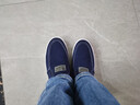回力一脚蹬男鞋老北京布鞋子男士秋冬季帆布鞋男运动休闲懒人工作板鞋 黑白0009 41 实拍图