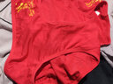 浪莎2条 浪莎女士内裤女三角裤本命年蛇年大红纯棉裆印花结婚红内裤衩 竹纤维印花2条装 M 实拍图
