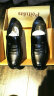 波图蕾斯皮鞋男士英伦系带商务休闲鞋轻便舒适正装鞋男 9803 黑色 40 实拍图