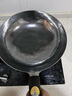 臻三环章丘铁锅炒锅熟铁炒菜锅手工锅无涂层 不易粘锅二环宗师锅具套装 古法原色32cm+铲子+木盖 3件套 实拍图