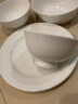 LICHEN景德镇骨瓷餐具米饭碗面碗纯白陶瓷汤碗多规格可选 4.5英寸高脚碗1个 实拍图