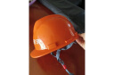 诺瑞斯安 安全帽工地 免费印字 国标V型ABS 建筑工程电力施工劳保工人头盔 国标V型橙色 实拍图