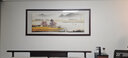 汉傲名家手绘国画客厅装饰画沙发墙画书房挂画水墨山水画风景画办公室 金秋十月 装裱含实木框 219*89cm 实拍图
