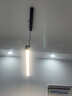 迅泽餐厅吊灯 2025款一字长条饭厅餐桌灯办公室前吧台灯广东中山灯具 全光谱_曜石黑80CM无极调光 实拍图