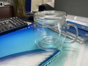 美斯尼 玻璃茶杯办公室水杯茶水分离杯子茶具套装泡菊花茶玻璃加厚带把手带过滤女男士大号耐热水杯 透明把茗韵杯 500ml 实拍图