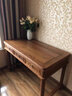 承古堂红木家具非洲鸡翅木（学名：非洲崖豆木）小书桌椅实木办公桌中式卧室电脑桌写字台书画桌D 长158宽66高78cm单桌 实拍图