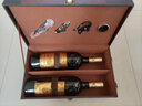 致绪红酒包装盒酒具葡萄酒礼盒皮箱子双支手提皮质装酒箱高档通用 金色双支（带酒具） 实拍图
