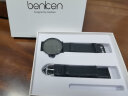BenKen学生手表男超薄防水石英表男士高中生考试青少年中学生简约 黑壳*黑面-黑牛皮带 可刻字贺卡 实拍图