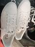 回力小白鞋男鞋春季白色板鞋男士皮革面低帮潮流滑板运动休闲鞋子男 白黑丨0210 44 实拍图