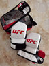 UFC MMA 半指拳套综合格斗散打拳击手套男女初学者入门级拳套8OZ 8OZ 白色-初学拳手适用 S/M 实拍图
