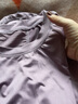 群莎 瑜伽服套装女健身服大码显瘦宽松舞蹈跑步运动套装透气速干衣 紫长袖+紫假两件长裤 L码 推荐111-123斤 实拍图