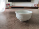 天泽（TIAN ZE） 影青瓷陶瓷茶杯主人杯影雕功夫茶具单杯茶盏陶瓷映青杯茶杯单杯 沧海波纹 实拍图