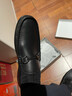 蜘蛛王男鞋休闲皮鞋男士2025春夏季软皮软底鞋子透气时尚真皮豆豆鞋子男 黑色扣件(舒适软牛皮) 43 (265mm) 【牛面+牛里+牛垫】 实拍图