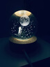 小妮秋水晶球小夜灯装饰摆件圣诞节礼物送男生女孩子生日儿童新年伴手礼 银河系+圆形木底座 无规格 实拍图