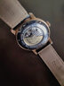 宾爵星际地球蓝宝石镂空腕表男士休闲百搭手表进口机械机芯防水牛皮带 星际穿越-镶钻男士商务腕表-皮带 实拍图