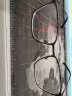 依视路（ESSILOR） 【配镜套餐】眼镜新款男女眼镜框 商务时尚多款可选配光学镜 钛架-半框-T003-枪色 镜框+钻晶A4 1.60依视路非球面镜片 实拍图
