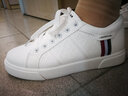 回力女鞋小白鞋女春季新款百搭学生韩版运动板鞋皮面鞋休闲潮鞋女 白/色 38 实拍图