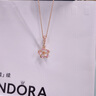 潘多拉（PANDORA）樱飞舞春项链套装玫瑰金色旋转樱花轻奢送女友生日礼物 金色 45CM 实拍图