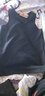 续点保暖背心男加绒加厚棉背心男士U领秋冬季紧身无袖修身贴身打底内搭内穿白色背心坎肩马甲 黑色 L（115-130斤左右） 实拍图