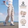 骆驼（CAMEL）休闲户外登山裤女防泼水直筒工装裤 J24CA6L6646 淡卡其 S 实拍图