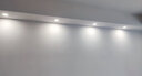 德力西（DELIXI）LED筒灯全铝材客厅吊顶天花灯走廊灯嵌入式筒灯 【皓影黑】5W暖白光/开孔75-85mm 实拍图