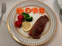onlycook 欧式陶瓷盘子 家用轻奢牛排盘多用刀叉盘甜品浅盘西餐餐具 10英寸牛排盘/单个 实拍图
